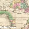 Historic Map : Africa, Tanner, 1825, Vintage Wall Art