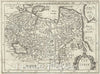 Historic Map : Tartary, Martineau, 1700, Vintage Wall Art