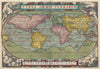 Historic Map : The World "first edition", Ortelius, 1570, Vintage Wall Art