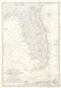 Historic Map : Florida, Sartine, 1780, Vintage Wall Art