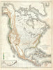 Historic Map : North America Depicting Cypress Trees, Sargent Forestry, 1884, Vintage Wall Art