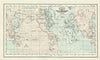 Historic Map : The World's Magnetic Curves, Johnson, 1858, Vintage Wall Art