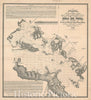 Historic Map : Isabela de Sagua "Sagua la Grande", Cuba, Bernardo Estrada, 1858, Vintage Wall Art