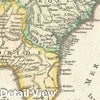 Historic Map : Florida, Georgia, and Carolina, Vaugondy, 1749, Vintage Wall Art