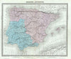 Historic Map : Spain and Portugal in Antiquity, Tardieu, 1874, Vintage Wall Art