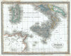 Historic Map : Southern Italy in Antiquity, Meyer, 1852, Vintage Wall Art