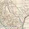 Historic Map : Texas, Louisiana, and New Mexico, Bonne, 1780, Vintage Wall Art