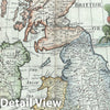 Historic Map : The British Isles "England, Wales, Scotland and Ireland", Wells, 1712, Vintage Wall Art