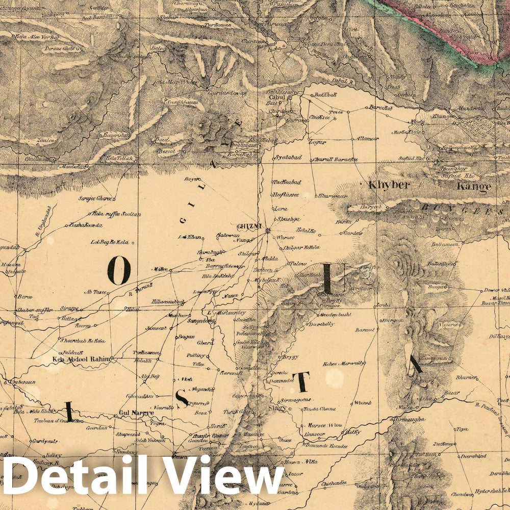 Historic Map : Afghanistan and The Hindu Kush, Vandermaelen, 1827, Vintage Wall Art