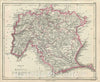 Historic Map : The District of Madura, Tamil Nadu, India, Pharoah, 1854, Vintage Wall Art