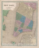 Historic Map : Plan of New York City and Brooklyn, BraArtd, 1846, Vintage Wall Art