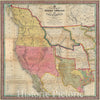 Historic Map : Texas Oregon and California, Mitchell's, 1846, Vintage Wall Art