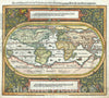 Historic Map : The World, Munster, 1588, Vintage Wall Art