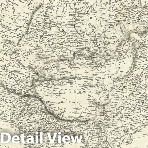 Historic Map : Asia, S.D.U.K., 1840, Vintage Wall Art
