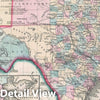 Historic Map : Texas, Mitchell, 1864, Vintage Wall Art