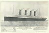 Historic Map : S.S. Titanic, Tichnor, 1912, Vintage Wall Art