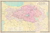 Historic Map : The Ancient Armenian Kingdom of Urartu, Suren Yeremian, 1980, Vintage Wall Art