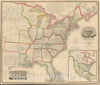 Historic Map : The United States - Enormous!, David H. Vance, 1825, Vintage Wall Art