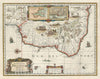 Historic Map : Brazil during Dutch-Portuguese Wars, Jansson, 1644, Vintage Wall Art