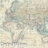 Historic Map : The World "in Japanese", Schnell and Takeda, 1862, Vintage Wall Art