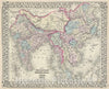 Historic Map : India, China and Tibet, Mitchell, 1872, Vintage Wall Art