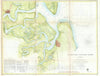 Historic Map : St. Mary's River and Fernandina Harbor, Florida, U.S. Coast Survey, 1857, Vintage Wall Art