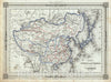 Historic Map : China, Japan and The Liu-Chiu Islands, Lavasseur, 1852, Vintage Wall Art