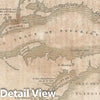 Historic Map : French Missions around Lake Superior and Lake Michigan, Kemble, 1846, Vintage Wall Art