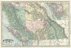 Historic Map : British Columbia, Canada, Rand McNally, 1894, Vintage Wall Art