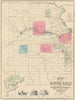 Historic Map : Eastern Kansas "Bleeding Kansas", Whitman and Searl, 1856, Vintage Wall Art