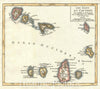 Historic Map : The Cape Verde Islands, Vaugondy, 1749, Vintage Wall Art