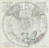 Historic Map : The Southern Hemisphere "Australia, South Pole", De L'Isle, 1782, Vintage Wall Art