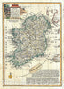 Historic Map : Ireland, Bowen, 1747, Vintage Wall Art