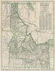 Historic Map : Idaho, Clason Guide, 1920, Vintage Wall Art