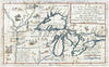 Historic Map : The Great Lakes "Most Accurate Map of, Coronelli, 1696, Vintage Wall Art
