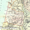 Historic Map : Palestine, Israel or The Holy Land in Antiquity, Cruchley, 1850, Vintage Wall Art
