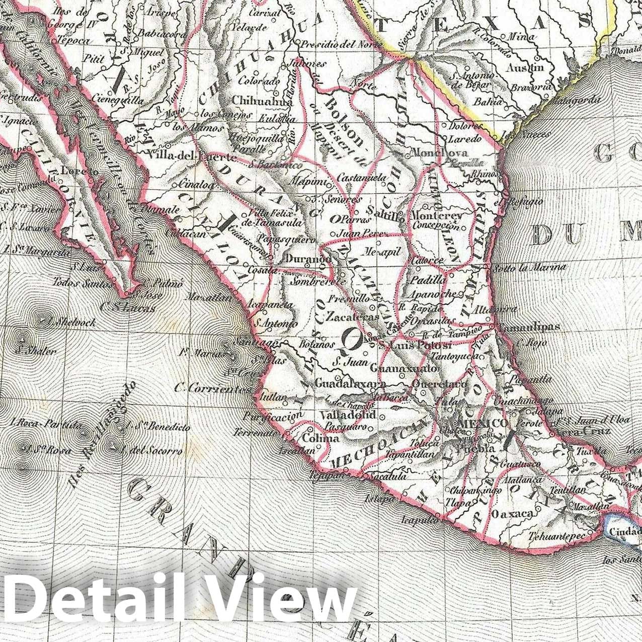 Historic Map : Mexico 