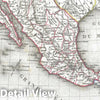 Historic Map : Mexico "w/ Republic of Texas", Duvotenay, 1846, Vintage Wall Art