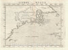 Historic Map : New England and The Maritimes "Norumbega", Ruscelli, 1561, Vintage Wall Art