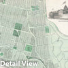 Historic Map : Sea Cliff Grove,Long Island, New York, Beers, 1873, Vintage Wall Art
