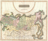 Historic Map : The Russian Empire in Europe and Asia, Thomson, 1814, Vintage Wall Art