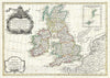Historic Map : The British Isles " England, Scotland, Ireland ", Zannoni, 1783, Vintage Wall Art