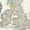 Historic Map : The British Isles " England, Scotland, Ireland ", Zannoni, 1783, Vintage Wall Art