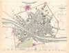Historic Map : Plan of Florence "Firenze", Italy, S.D.U.K., 1835, Vintage Wall Art