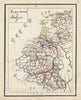 Historic Map : The Netherlands "Holland", Belgium and Luxembourg, Sikkel Manuscript, 1871, Vintage Wall Art