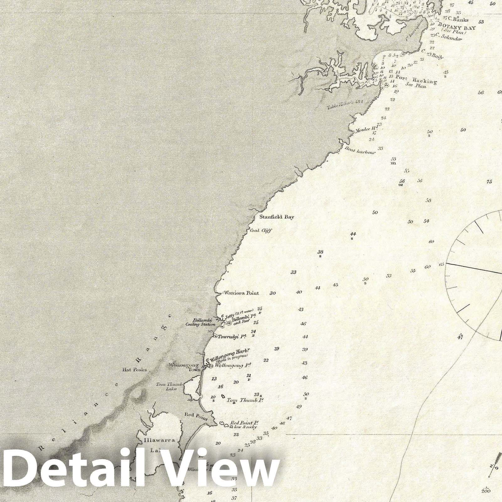 Historic Map : Nautical Chart Eastern Australia 