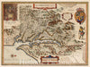 Historic Map : Hondius Map of Virginia and The Chesapeake, 1630, Vintage Wall Art