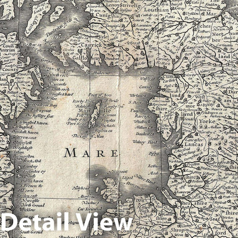 Historic Map : Blaeu Map of The British Isles (England, Scotland, Ireland), 1631, Vintage Wall Art