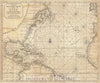 Historic Map : Mortier Map of North America, The West Indies, and The Atlantic Ocean , 1683, Vintage Wall Art