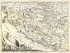 Historic Map : Coronelli Map of Montenegro, 1690, Vintage Wall Art